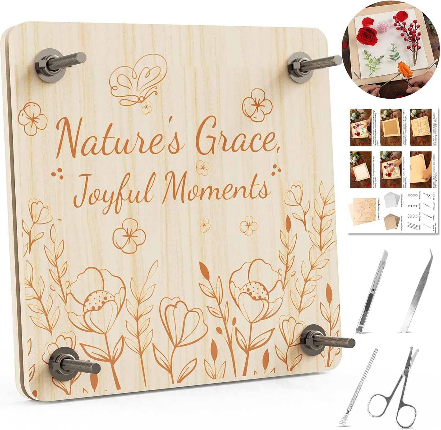 Preserve Your Wedding Bouquet | DIY Flower Press Keepsake Kit for Brides, Gifts & Floral Memories