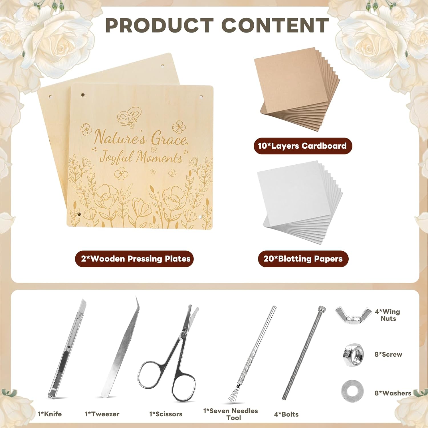 Preserve Your Wedding Bouquet | DIY Flower Press Keepsake Kit for Brides, Gifts & Floral Memories