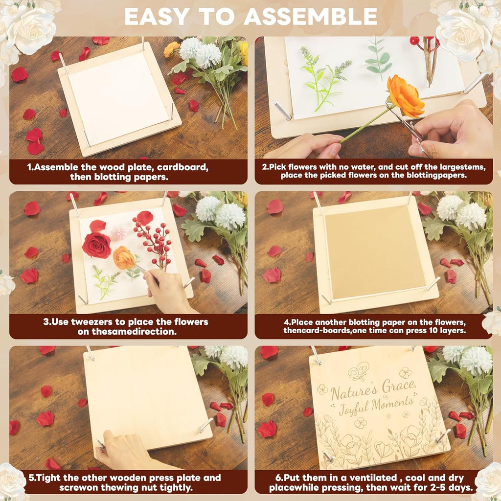 Preserve Your Wedding Bouquet | DIY Flower Press Keepsake Kit for Brides, Gifts & Floral Memories